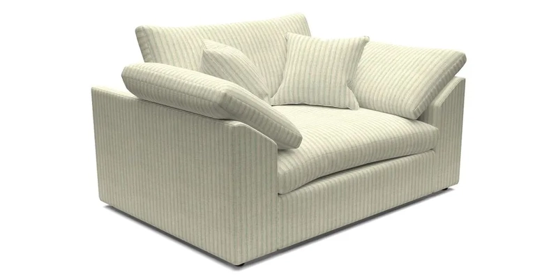 Big Softie Sloped Arm Snuggler in Two Tone Plain Biscuit