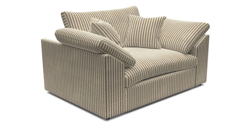 Big Softie Sloped Arm Snuggler in Two Tone Plain Biscuit