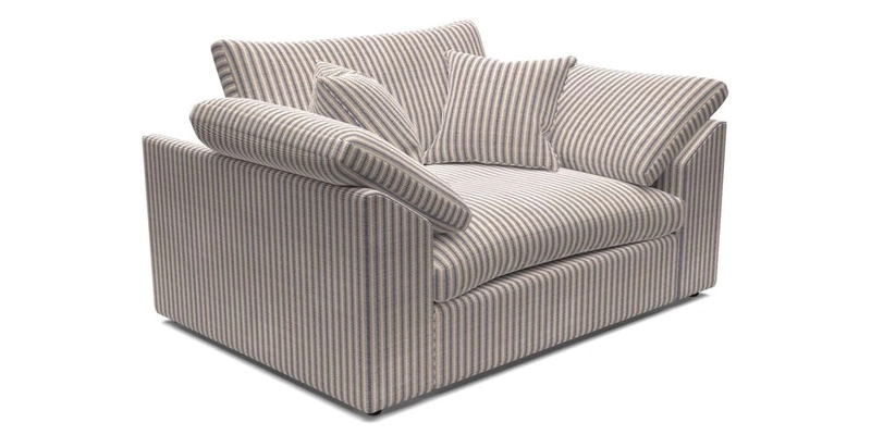 Big Softie Sloped Arm Snuggler in Two Tone Plain Biscuit