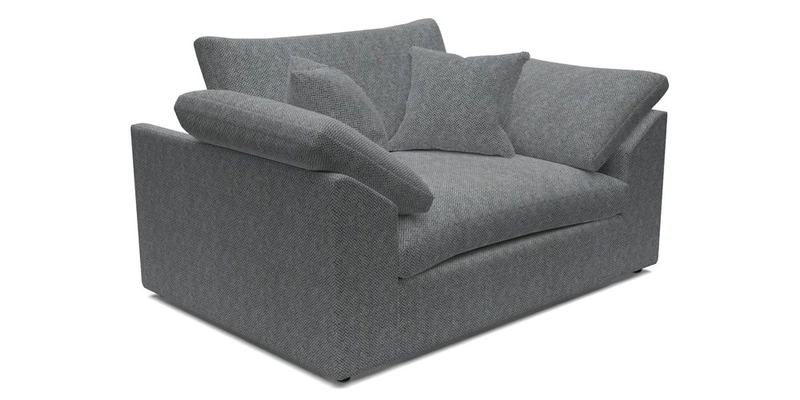 Big Softie Sloped Arm Snuggler in Two Tone Plain Biscuit