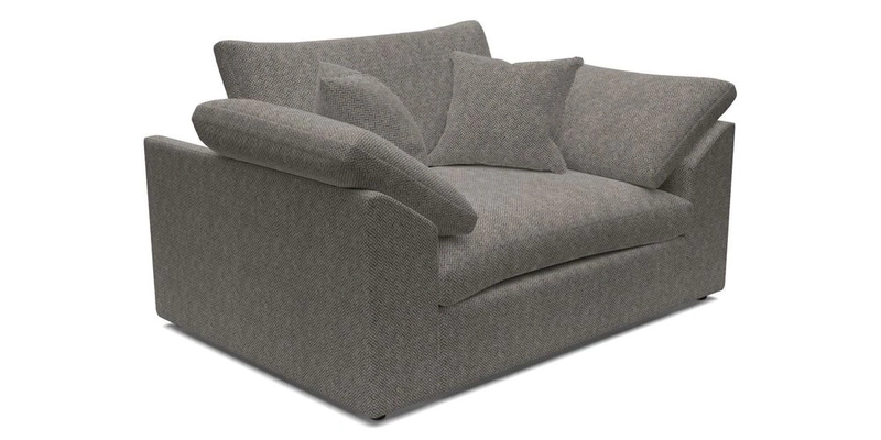 Big Softie Sloped Arm Snuggler in Two Tone Plain Biscuit