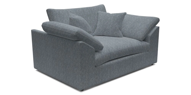 Big Softie Sloped Arm Snuggler in Two Tone Plain Biscuit