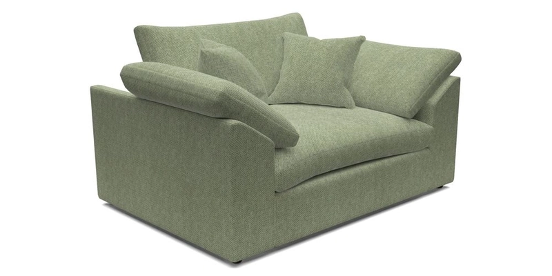 Big Softie Sloped Arm Snuggler in Two Tone Plain Biscuit