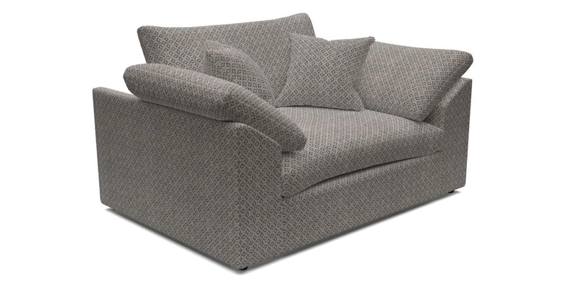 Big Softie Sloped Arm Snuggler in Two Tone Plain Biscuit