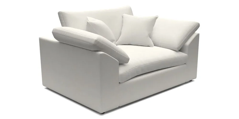 Big Softie Sloped Arm Snuggler in Two Tone Plain Biscuit