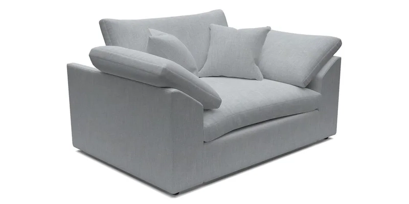 Big Softie Sloped Arm Snuggler in Two Tone Plain Biscuit