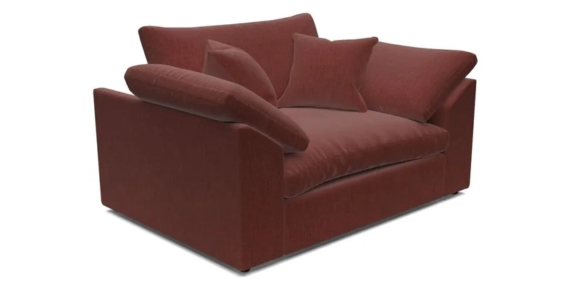 Big Softie Sloped Arm Snuggler in Two Tone Plain Biscuit