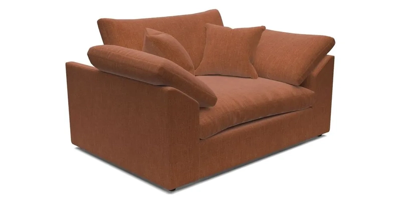 Big Softie Sloped Arm Snuggler in Two Tone Plain Biscuit