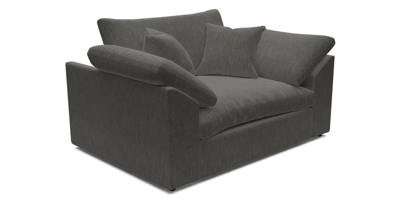 Big Softie Sloped Arm Snuggler in Two Tone Plain Biscuit