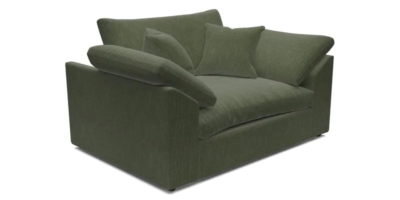 Big Softie Sloped Arm Snuggler in Two Tone Plain Biscuit