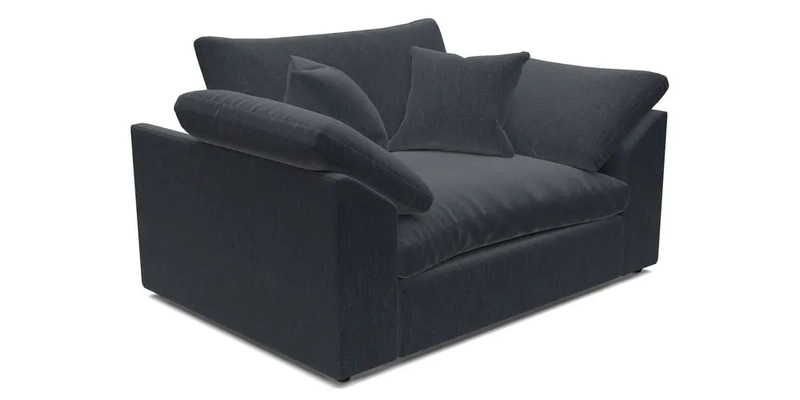 Big Softie Sloped Arm Snuggler in Two Tone Plain Biscuit