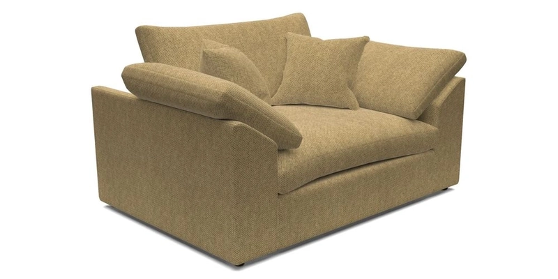 Big Softie Sloped Arm Snuggler in Two Tone Plain Biscuit