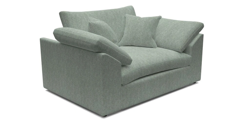 Big Softie Sloped Arm Snuggler in Two Tone Plain Biscuit