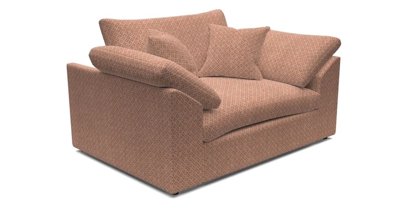 Big Softie Sloped Arm Snuggler in Two Tone Plain Biscuit