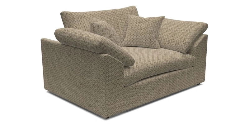 Big Softie Sloped Arm Snuggler in Two Tone Plain Biscuit