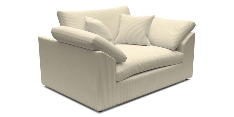 Big Softie Sloped Arm Snuggler in Two Tone Plain Biscuit