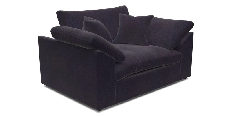 Big Softie Sloped Arm Snuggler in Two Tone Plain Biscuit