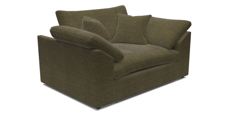 Big Softie Sloped Arm Snuggler in Two Tone Plain Biscuit