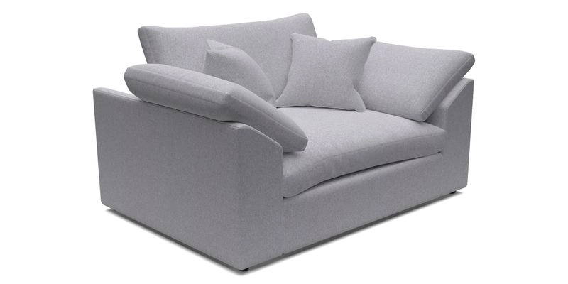 Big Softie Sloped Arm Snuggler in Two Tone Plain Biscuit