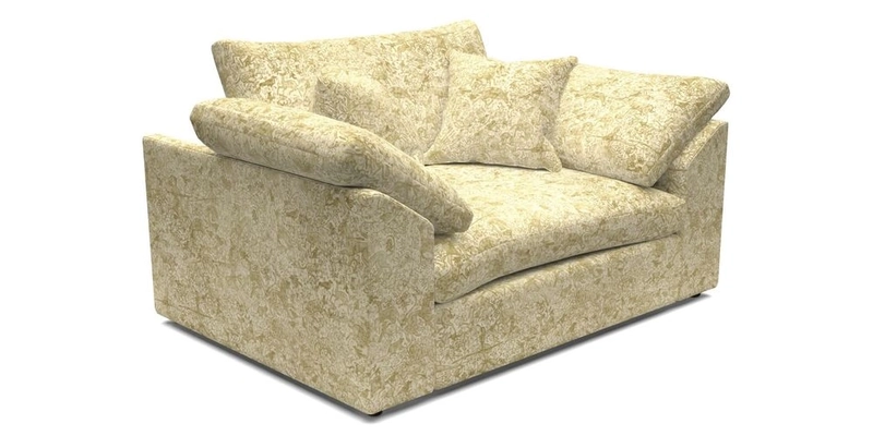 Big Softie Sloped Arm Snuggler in Two Tone Plain Biscuit