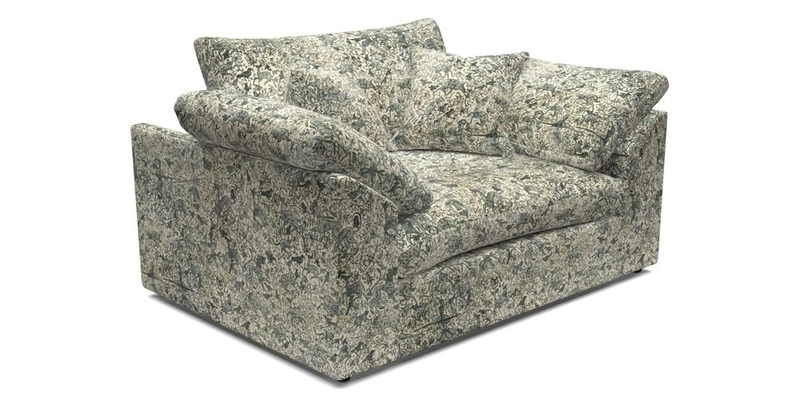 Big Softie Sloped Arm Snuggler in Two Tone Plain Biscuit