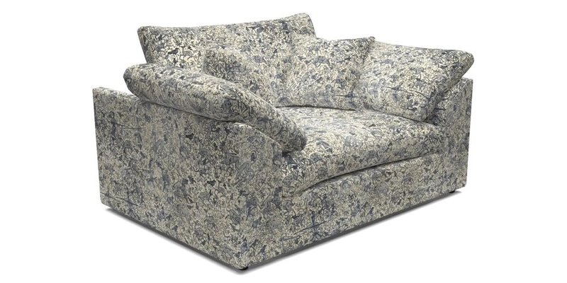 Big Softie Sloped Arm Snuggler in Two Tone Plain Biscuit