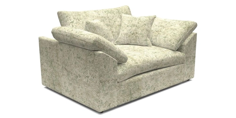 Big Softie Sloped Arm Snuggler in Two Tone Plain Biscuit