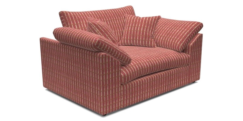 Big Softie Sloped Arm Snuggler in Two Tone Plain Biscuit