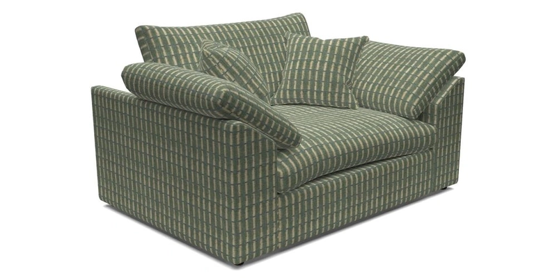 Big Softie Sloped Arm Snuggler in Two Tone Plain Biscuit