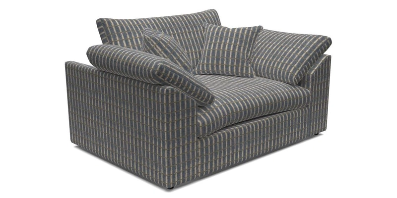 Big Softie Sloped Arm Snuggler in Two Tone Plain Biscuit