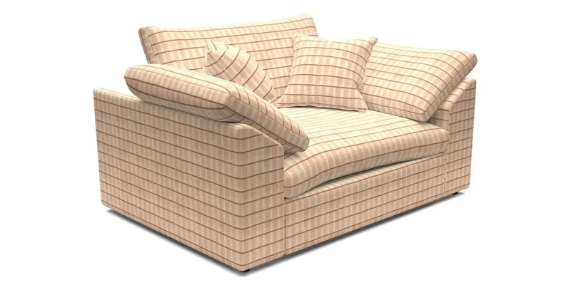 Big Softie Sloped Arm Snuggler in Two Tone Plain Biscuit