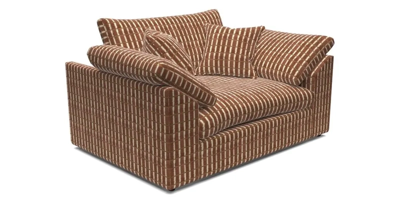 Big Softie Sloped Arm Snuggler in Two Tone Plain Biscuit