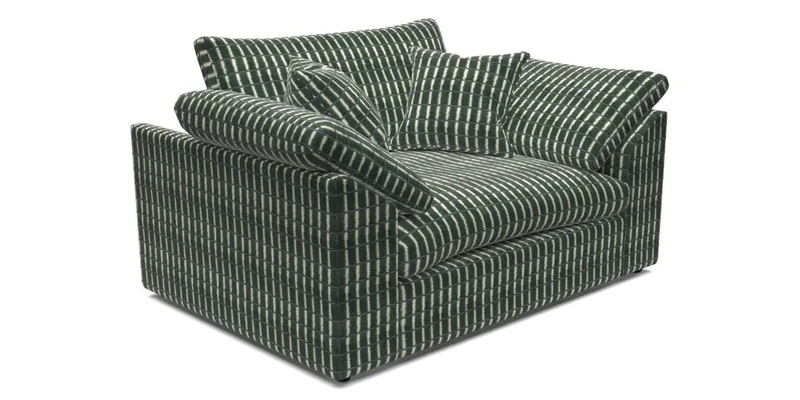 Big Softie Sloped Arm Snuggler in Two Tone Plain Biscuit