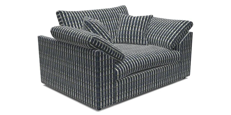 Big Softie Sloped Arm Snuggler in Two Tone Plain Biscuit