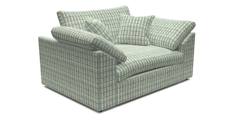 Big Softie Sloped Arm Snuggler in Two Tone Plain Biscuit