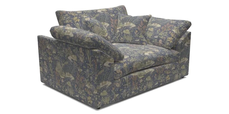 Big Softie Sloped Arm Snuggler in Two Tone Plain Biscuit