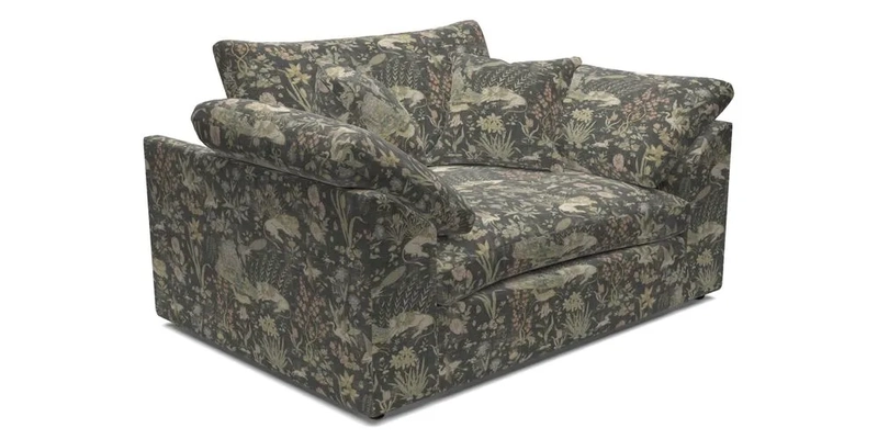 Big Softie Sloped Arm Snuggler in Two Tone Plain Biscuit