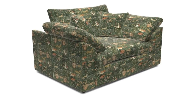 Big Softie Sloped Arm Snuggler in Two Tone Plain Biscuit