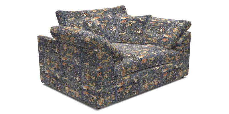 Big Softie Sloped Arm Snuggler in Two Tone Plain Biscuit