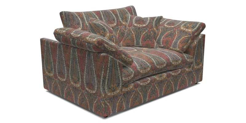 Big Softie Sloped Arm Snuggler in Two Tone Plain Biscuit