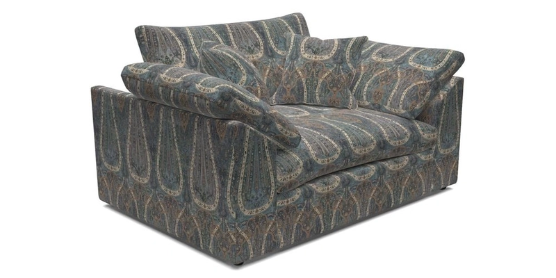 Big Softie Sloped Arm Snuggler in Two Tone Plain Biscuit