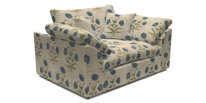 Big Softie Sloped Arm Snuggler in Two Tone Plain Biscuit