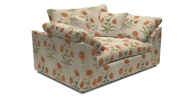 Big Softie Sloped Arm Snuggler in Two Tone Plain Biscuit