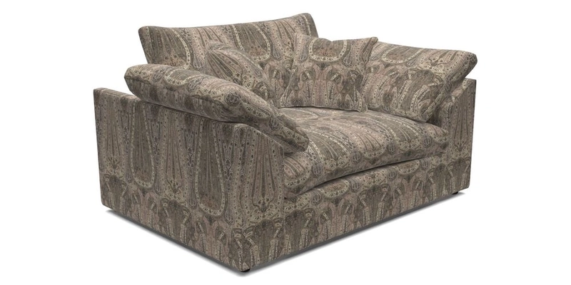 Big Softie Sloped Arm Snuggler in Two Tone Plain Biscuit