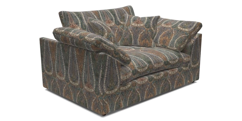 Big Softie Sloped Arm Snuggler in Two Tone Plain Biscuit