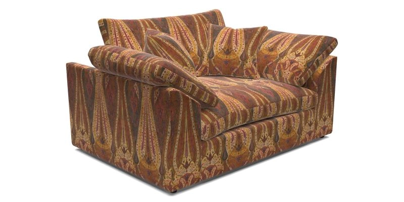 Big Softie Sloped Arm Snuggler in Two Tone Plain Biscuit