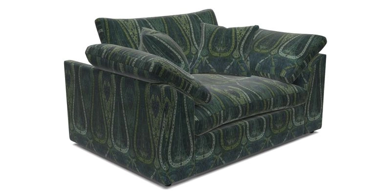 Big Softie Sloped Arm Snuggler in Two Tone Plain Biscuit