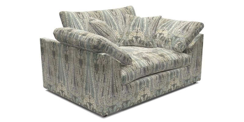 Big Softie Sloped Arm Snuggler in Two Tone Plain Biscuit