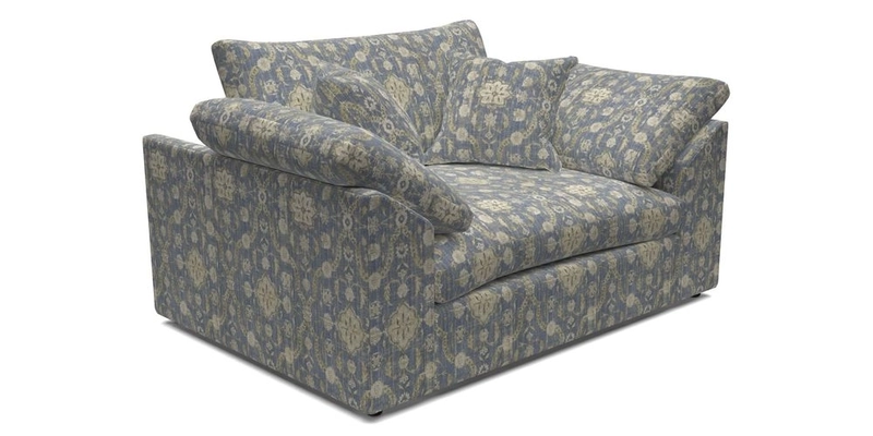 Big Softie Sloped Arm Snuggler in Two Tone Plain Biscuit