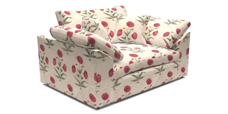 Big Softie Sloped Arm Snuggler in Two Tone Plain Biscuit